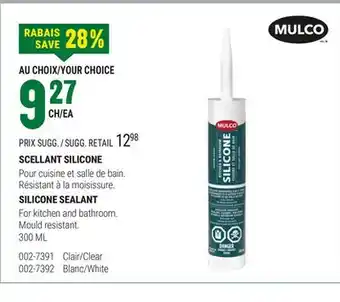 BMR SCELLANT SILICONE offer