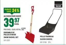 BMR ENSEMBLE DE PELLES À NEIGE offer