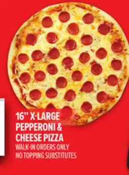 Metro 16 X-LARGE PEPPERONI & CHEESE PIZZA offer