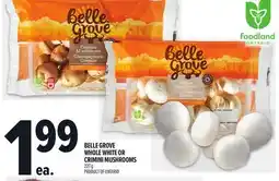 Metro BELLE GROVE WHOLE WHITE OR CRIMINI MUSHROOMS offer
