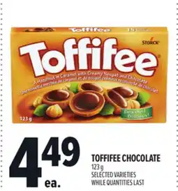 Metro TOFFIFEE CHOCOLATE offer