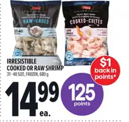 Metro IRRESISTIBLE COOKED OR RAW SHRIMP offer