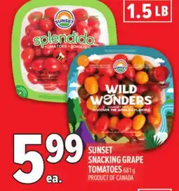 Metro SUNSET SNACKING GRAPE TOMATOES offer