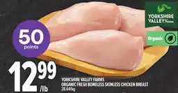 Metro YORKSHIRE VALLEY FARMS ORGANIC FRESH BONELESS SKINLESS CHICKEN BREAST offer