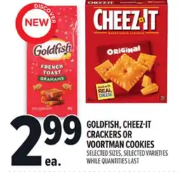 Metro GOLDFISH, CHEEZ-IT CRACKERS OR VOORTMAN COOKIES offer