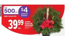 Metro OUTDOOR HOLIDAY URN ARRANGEMENT offer