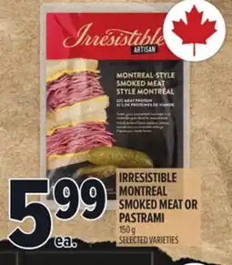 Metro IRRESISTIBLE MONTREAL SMOKED MEAT OR PASTRAMI offer