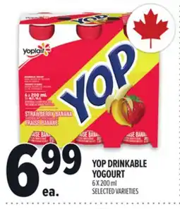 Metro YOP DRINKABLE YOGOURT offer