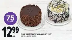 Metro FRONT STREET BAKERY MINI GOURMET CAKES offer