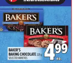 Metro BAKER'S BAKING CHOCOLATE offer
