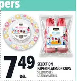 Metro SELECTION PAPER PLATES OR CUPS offer