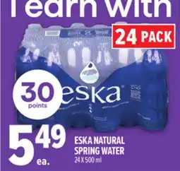 Metro ESKA NATURAL SPRING WATER offer