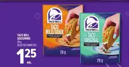 Metro TACO BELL SEASONING offer