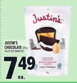 Metro JUSTIN'S CHOCOLATE offer
