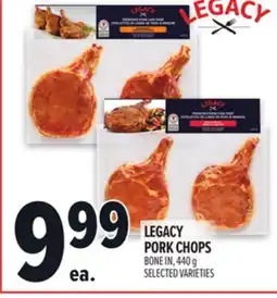 Metro LEGACY PORK CHOPS offer