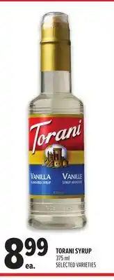 Metro TORANI SYRUP offer