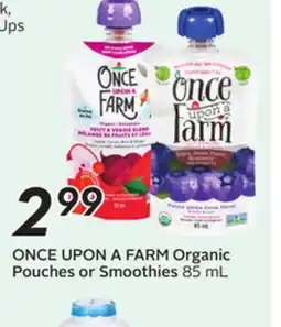 Sobeys ONCE UPON A FARM Organic Pouches or Smoothies offer