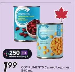 Sobeys COMPLIMENTS Canned Legumes offer