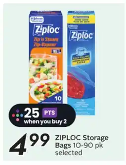 Sobeys ZIPLOC Storage Bags offer