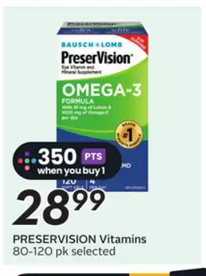 Sobeys PRESERVISION Vitamins offer