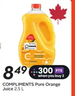 Sobeys COMPLIMENTS Pure Orange Juice offer