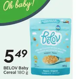 Sobeys BELOV Baby Cereal offer