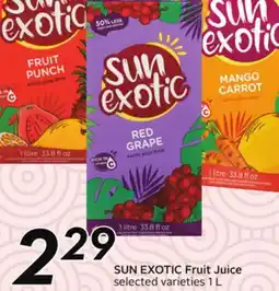 Sobeys SUN EXOTIC Fruit Juice offer