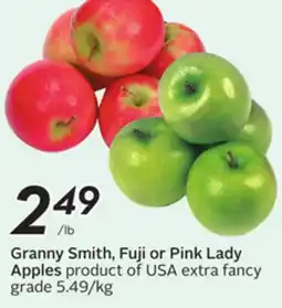 Sobeys Granny Smith, Fuji or Pink Lady Apples offer