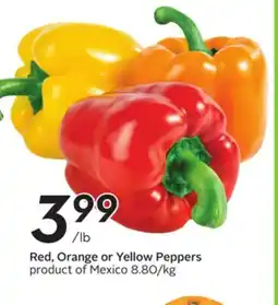 Sobeys Red, Orange or Yellow Peppers offer