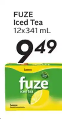 Sobeys FUZE Iced Tea offer