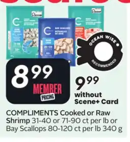 Sobeys COMPLIMENTS Cooked or Raw Shrimp offer