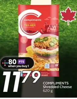 Sobeys COMPLIMENTS Shredded Cheese offer
