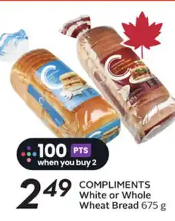 Sobeys COMPLIMENTS White or Whole Wheat Bread offer