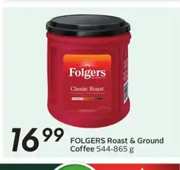 Sobeys FOLGERS Roast & Ground Coffee offer
