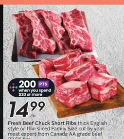 Sobeys Fresh Beef Chuck Short Ribs offer
