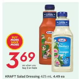 Sobeys KRAFT Salad Dressing offer