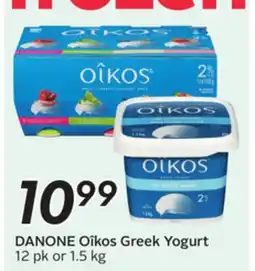 Sobeys DANONE Oîkos Greek Yogurt offer