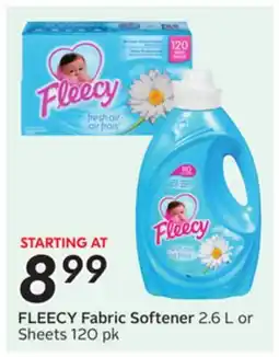 Sobeys FLEECY Fabric Softener offer