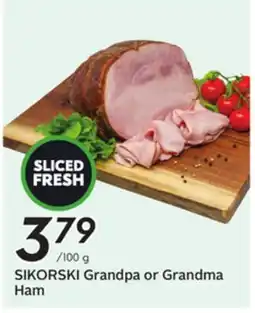Sobeys SIKORSKI Grandpa or Grandma Ham offer