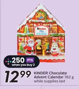 Sobeys KINDER Chocolate Advent Calendar offer