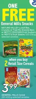 Sobeys GENERAL MILLS Cereal offer
