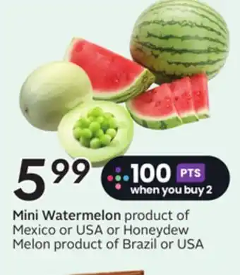 Sobeys Mini Watermelon offer