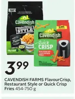 Sobeys CAVENDISH FARMS FlavourCrisp, Restaurant Style or Quick Crisp Fries offer