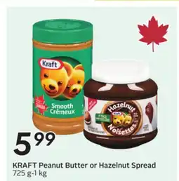 Sobeys KRAFT Peanut Butter or Hazelnut Spread offer