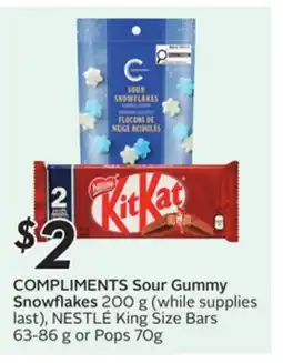Sobeys COMPLIMENTS Sour Gummy Snowflakes offer