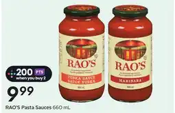 Sobeys RAO'S Pasta Sauces offer