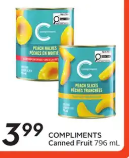 Sobeys COMPLIMENTS Canned Fruit offer