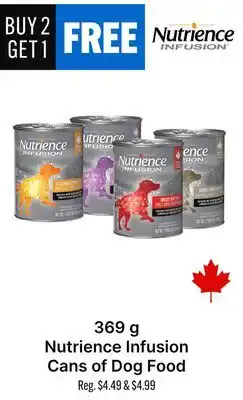 Ren’s Pets Depot 369 g Nutrience Infusion Cans of Dog Food offer