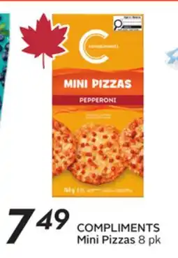 Sobeys COMPLIMENTS Mini Pizzas offer