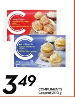 Sobeys COMPLIMENTS Coconut offer